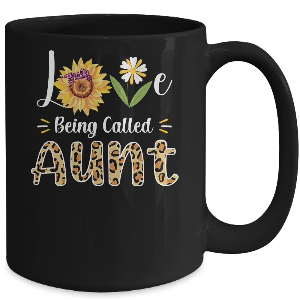 Love Being Called Aunt Sunflower Mothers Day Mug | siriusteestore