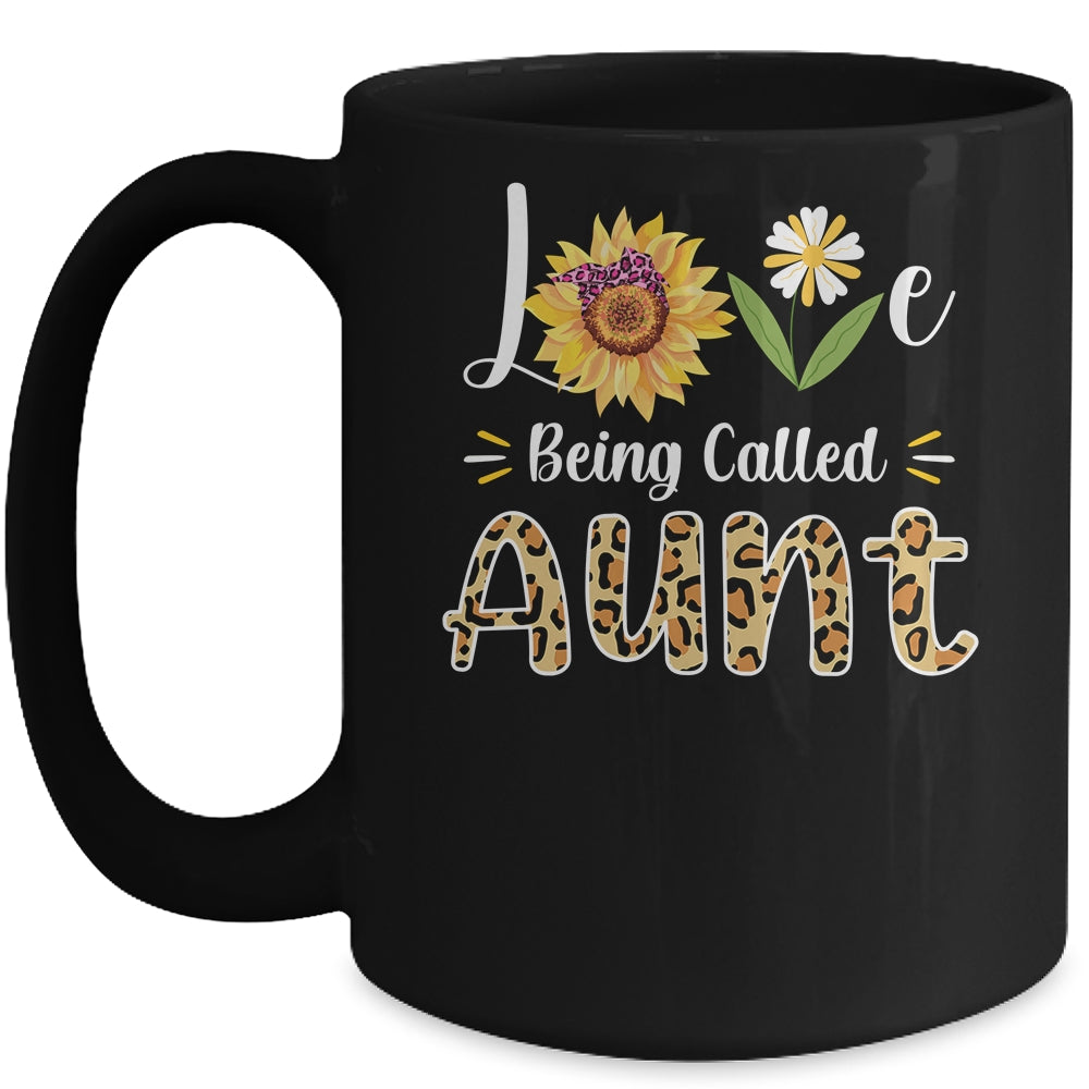 Love Being Called Aunt Sunflower Mothers Day Mug | siriusteestore
