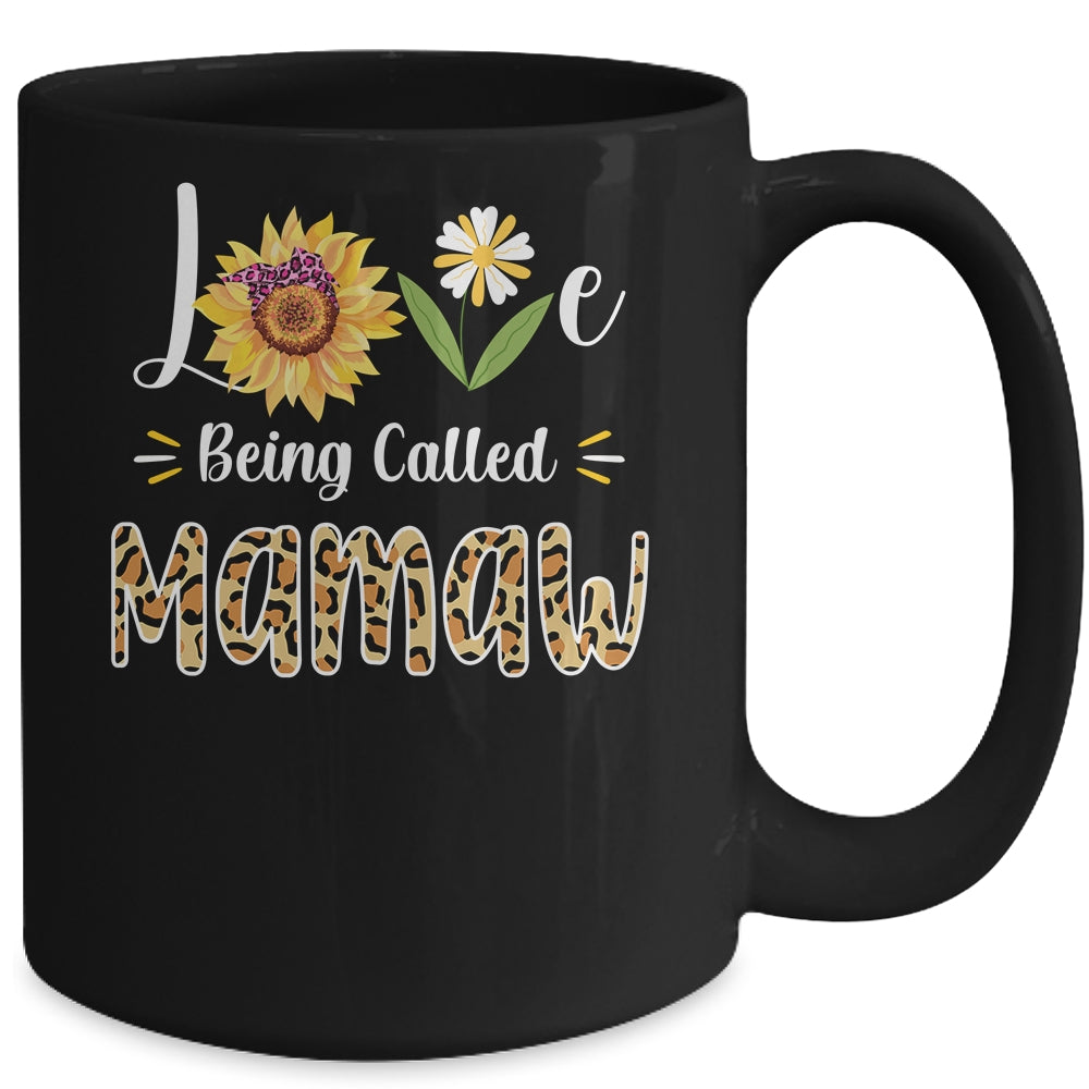 Love Being Called Mamaw Sunflower Mothers Day Mug | siriusteestore