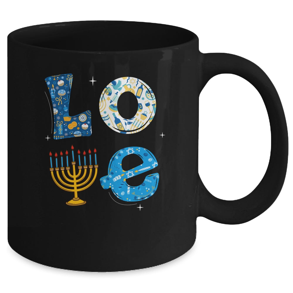 Love Cute Hanukkah Decoration Menorah Pajama Matching Family Mug | siriusteestore