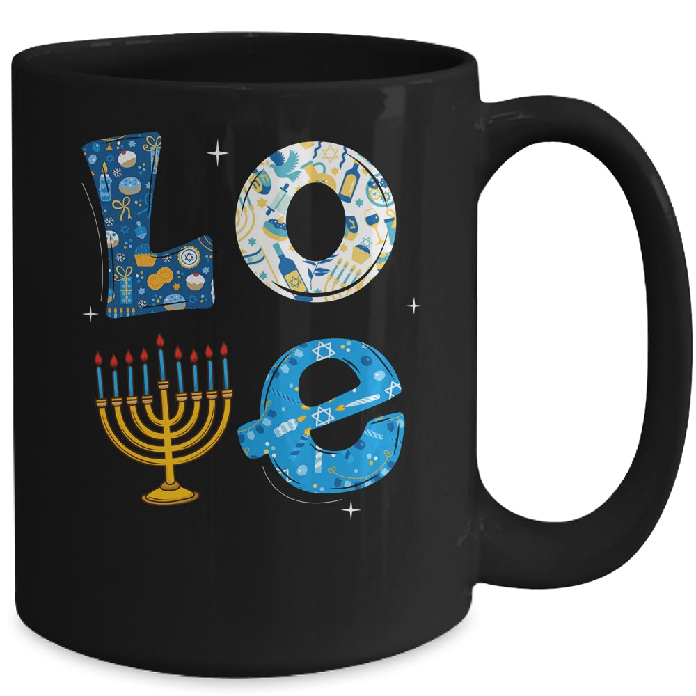 Love Cute Hanukkah Decoration Menorah Pajama Matching Family Mug | siriusteestore
