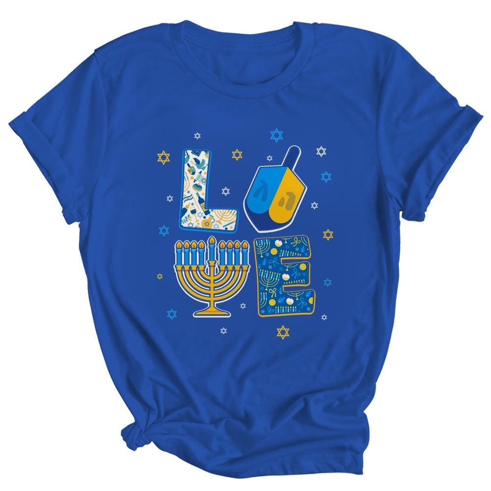 Love Cute Hanukkah Decorations Dreidel Menorah Chanukah Shirt & Sweatshirt | siriusteestore