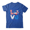 Love Dog Paw American Flag Tie Dye Dog Lover 4Th Of July Shirt & Tank Top | siriusteestore