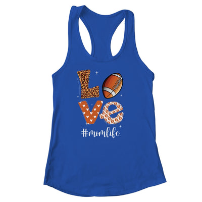 Love Football American Mom Life Player With Leopard Shirt & Tank Top | siriusteestore
