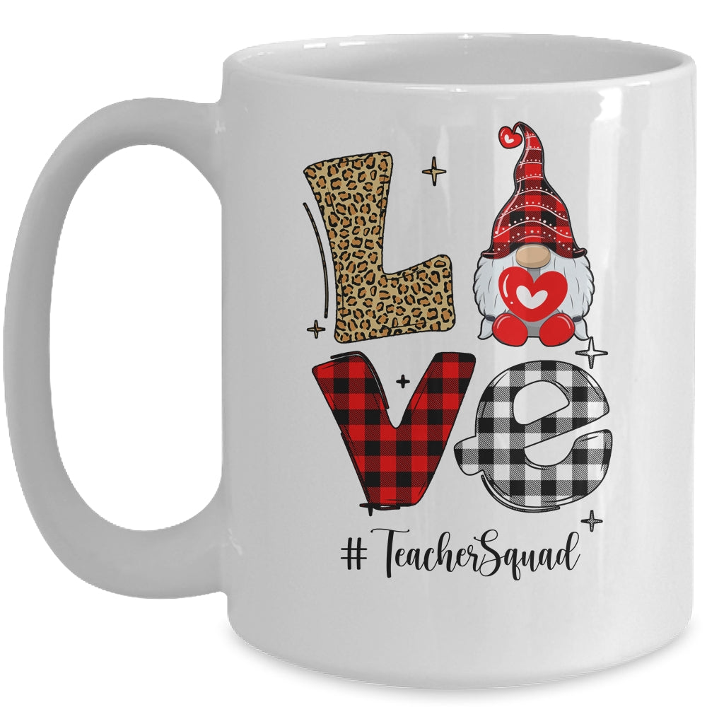 Love Gnome Teacher Squad Happy Valentine Gnome Teacher 2022 Mug | siriusteestore