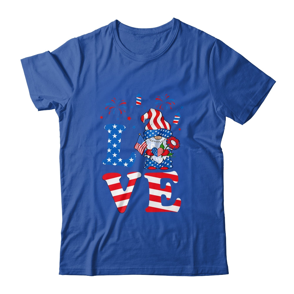 Love Gnome USA Flag 4th Of July Shirt & Tank Top | siriusteestore