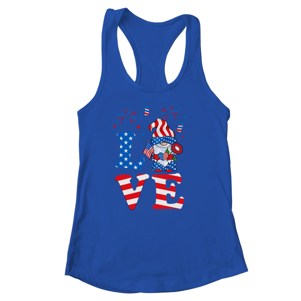 Love Gnome USA Flag 4th Of July Shirt & Tank Top | siriusteestore