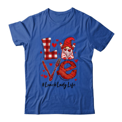 Love Heart Lunch Lady Worker Gnome Valentines Day Shirt & Tank Top | siriusteestore
