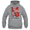 Love Heart Lunch Lady Worker Gnome Valentines Day Shirt & Tank Top | siriusteestore