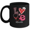 Love Heart Stethoscope Nurse Life Valentine ER ICU NICU RN Mug | siriusteestore