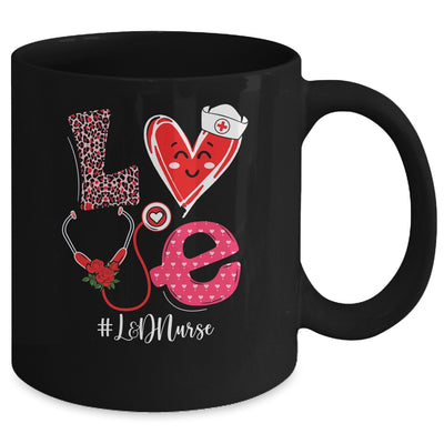 Love Heart Stethoscope Nurse Life Valentine L&D Nurse Mug | siriusteestore