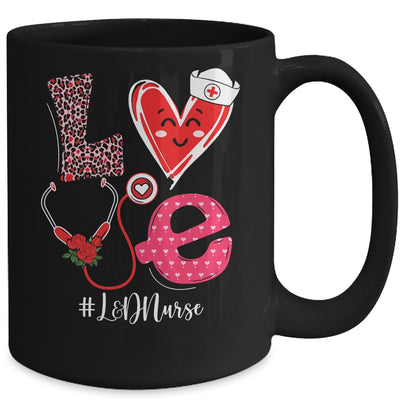 Love Heart Stethoscope Nurse Life Valentine L&D Nurse Mug | siriusteestore