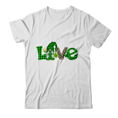 Love Irish Gnome Shamrock Leopard Plaid St Patrick's Day Shirt & Hoodie | siriusteestore