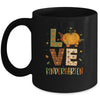 Love Kindergarten Happy Fall Thanksgiving Mug | siriusteestore