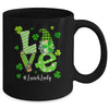 Love Lunch Lady Gnome Funny St Patrick's Day Shamrock Mug | siriusteestore