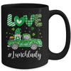 Love Lunch Lady Gnome Shamrock Saint Patrick's Day Mug | siriusteestore