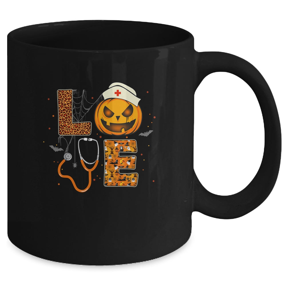 Love Nurse Halloween Nursing RN Paramedic EMT Mug | siriusteestore
