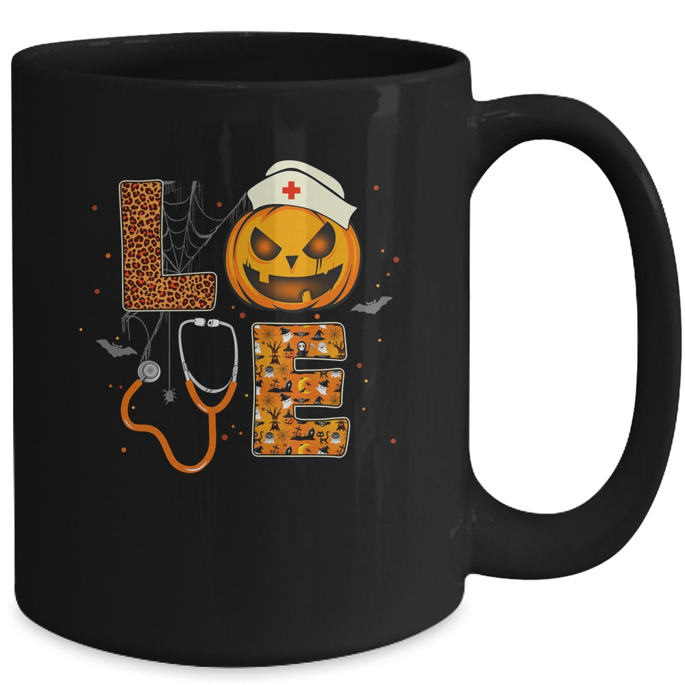 Love Nurse Halloween Nursing RN Paramedic EMT Mug | siriusteestore