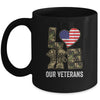 Love Our Veterans Day Proud Military US Flag Mug | siriusteestore