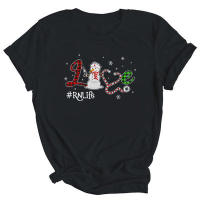 Love RN Life Snowman Funny Nursing Christmas Day Gifts Shirt & Sweatshirt | siriusteestore
