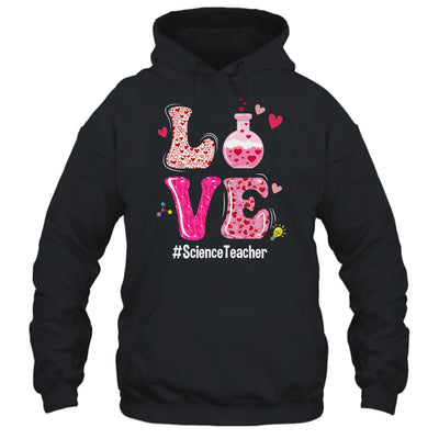 Love Science Teacher Valentines Day Teacherlife Shirt & Tank Top | siriusteestore