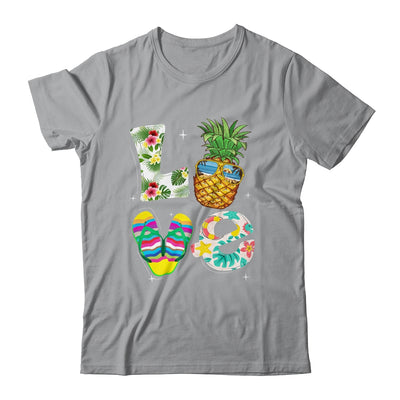 Love Summer Beach Life Pineapple Tropical Flip Flop Shirt & Tank Top | siriusteestore