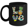 Love Summer Beach Life Pineapple Tropical Flip Flop Mug | siriusteestore