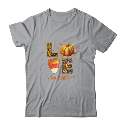 Love Teacher Life Pumpkin Halloween Shirt & Sweatshirt | siriusteestore