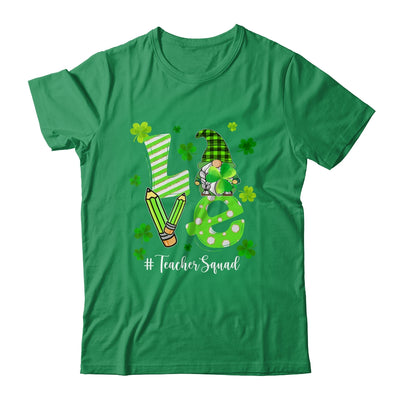 Love Teacher Squad Gnome Funny St Patrick's Day Shamrock Shirt & Hoodie | siriusteestore