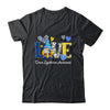 Love World Down Syndrome Day Awareness Leopard Gnome Ribbon Shirt & Hoodie | siriusteestore