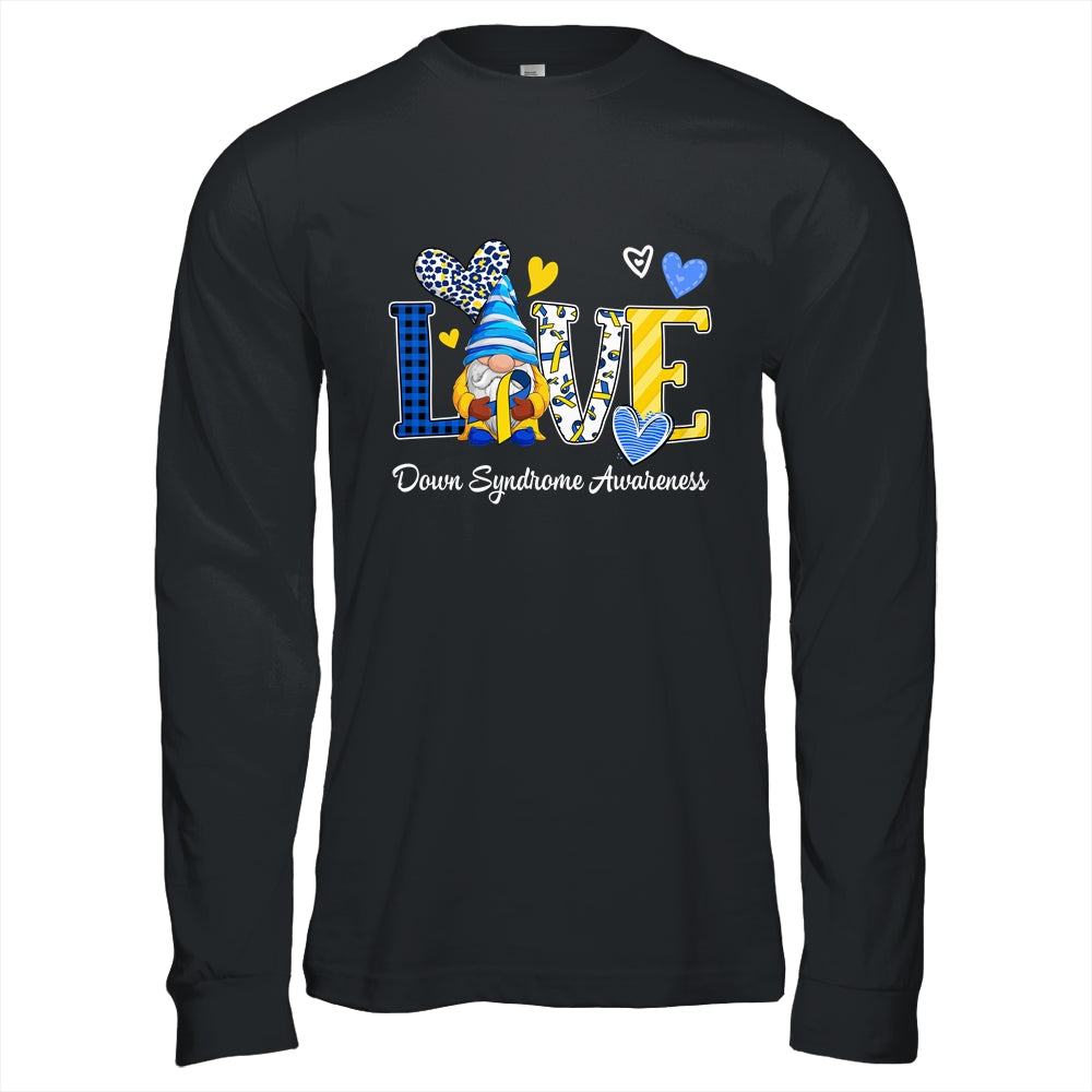 Love World Down Syndrome Day Awareness Leopard Gnome Ribbon Shirt & Hoodie | siriusteestore