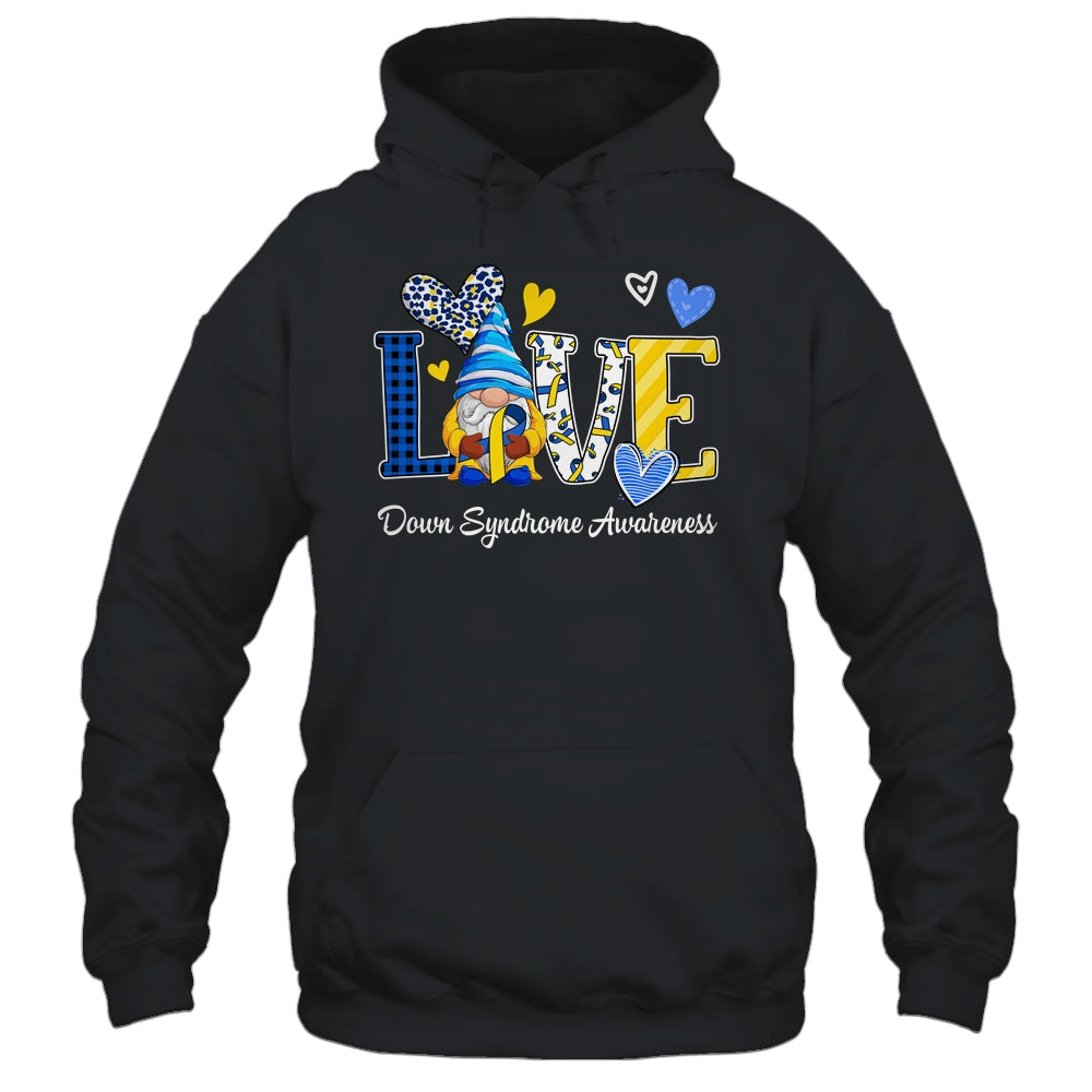 Love World Down Syndrome Day Awareness Leopard Gnome Ribbon Shirt & Hoodie | siriusteestore