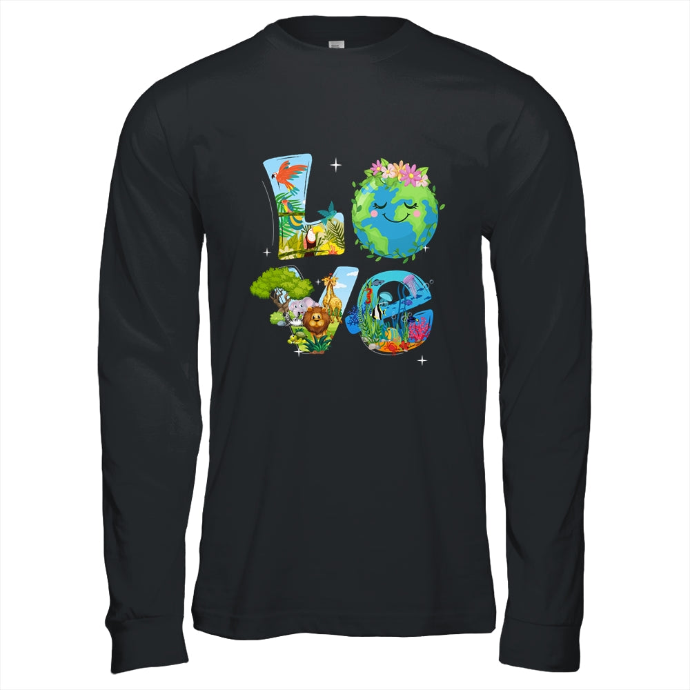 Love World Earth Day Planet Environmental Animal Shirt & Hoodie | siriusteestore