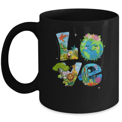 Love World Earth Day Planet Environmental Animal Mug | siriusteestore