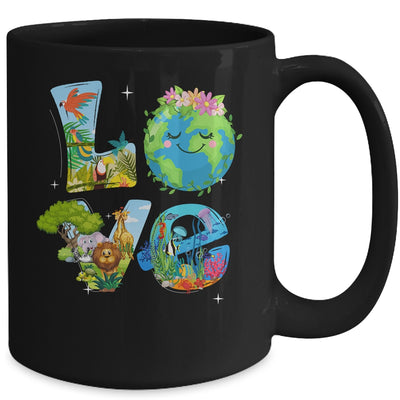 Love World Earth Day Planet Environmental Animal Mug | siriusteestore