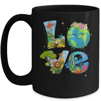 Love World Earth Day Planet Environmental Animal Mug | siriusteestore