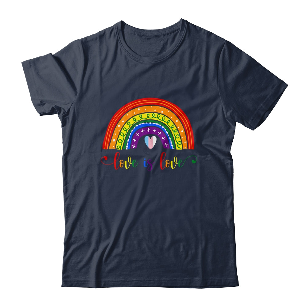 Love with rainbow flag for LGBT pride month Shirt & Tank Top | siriusteestore