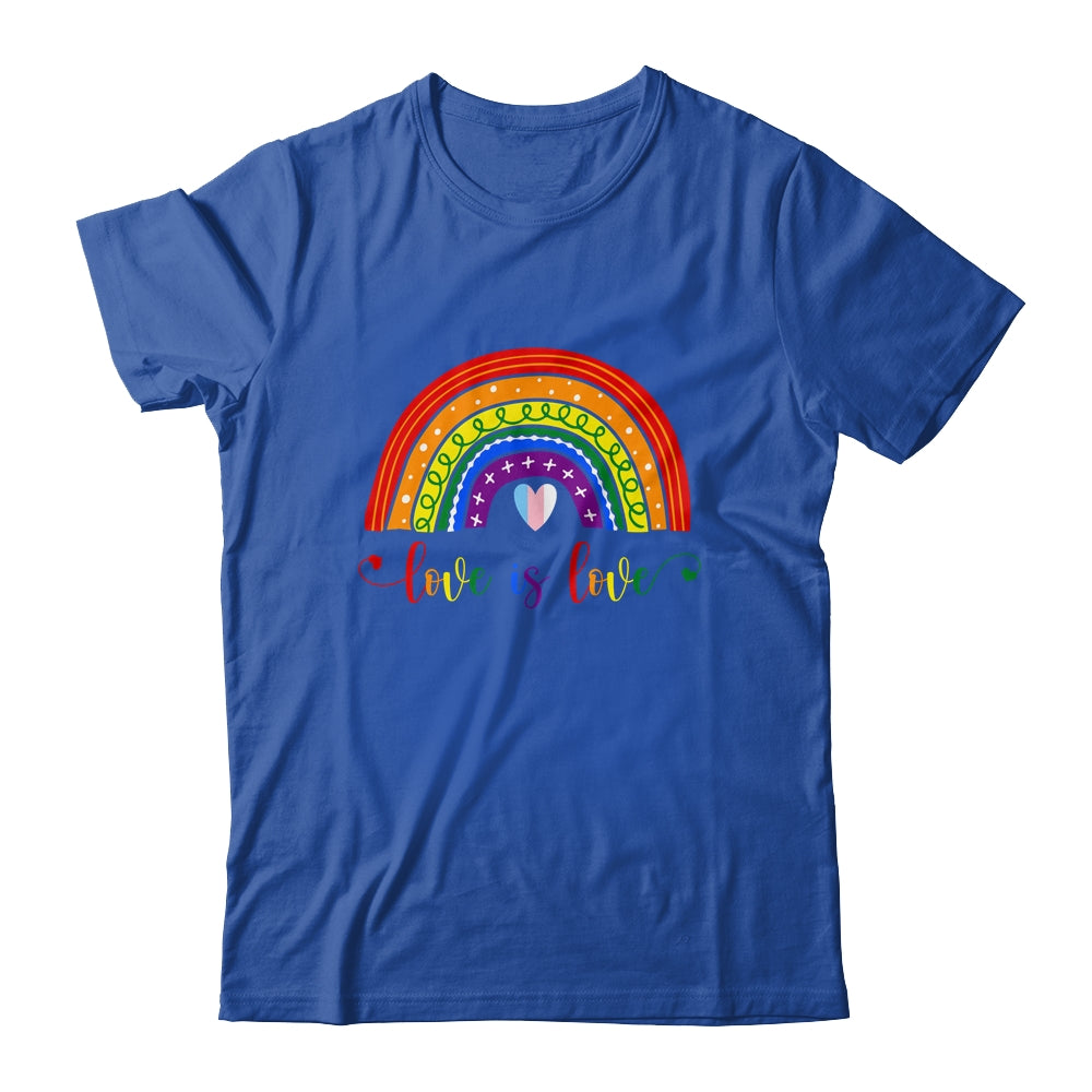 Love with rainbow flag for LGBT pride month Shirt & Tank Top | siriusteestore