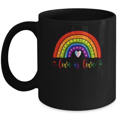 Love with rainbow flag for LGBT pride month Mug | siriusteestore