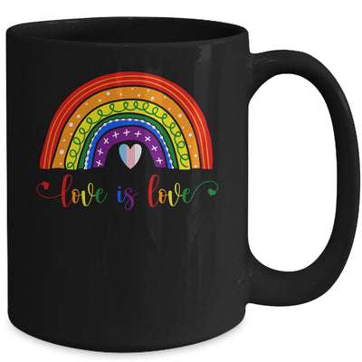 Love with rainbow flag for LGBT pride month Mug | siriusteestore