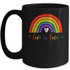 Love with rainbow flag for LGBT pride month Mug | siriusteestore