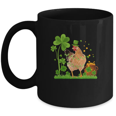 Lucky Chicken Shamrock Saint Patricks Day Irish Farmer Mug | siriusteestore