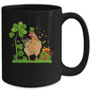 Lucky Chicken Shamrock Saint Patricks Day Irish Farmer Mug | siriusteestore