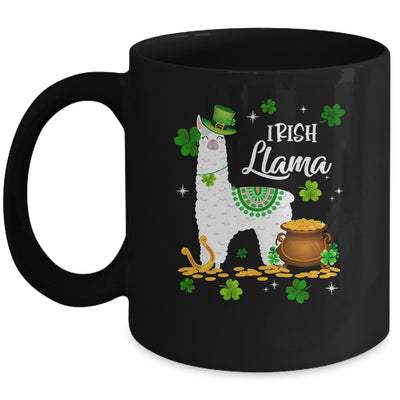 Lucky Irish Llama Shamrock St Patrick Day Animal Girls Mug | siriusteestore