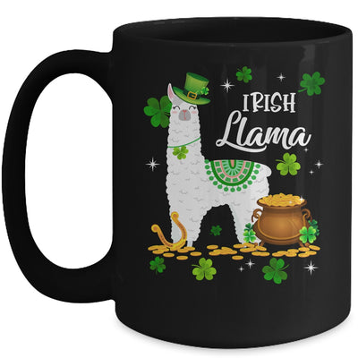 Lucky Irish Llama Shamrock St Patrick Day Animal Girls Mug | siriusteestore