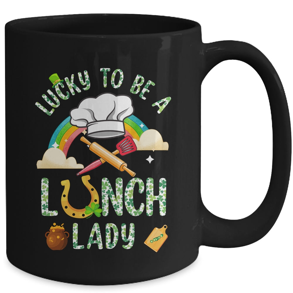Lucky To Be A Lunch Lady St Patricks Day Mug | siriusteestore