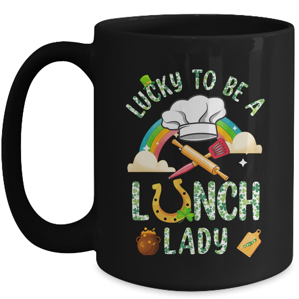 Lucky To Be A Lunch Lady St Patricks Day Mug | siriusteestore