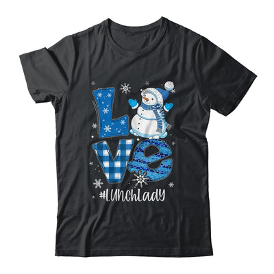 Lunch Lady Love Snowman Xmas Women Winter Season Christmas Shirt & Sweatshirt | siriusteestore