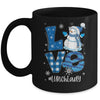 Lunch Lady Love Snowman Xmas Women Winter Season Christmas Mug | siriusteestore