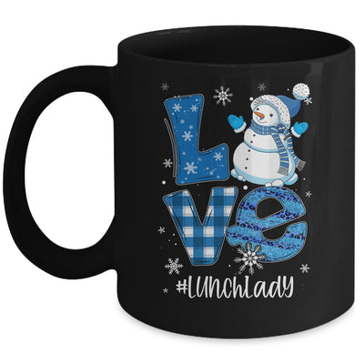 Lunch Lady Love Snowman Xmas Women Winter Season Christmas Mug | siriusteestore